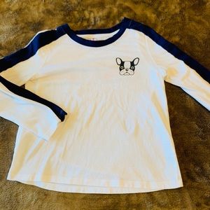 Girls long sleeve Boston Terrier shirt